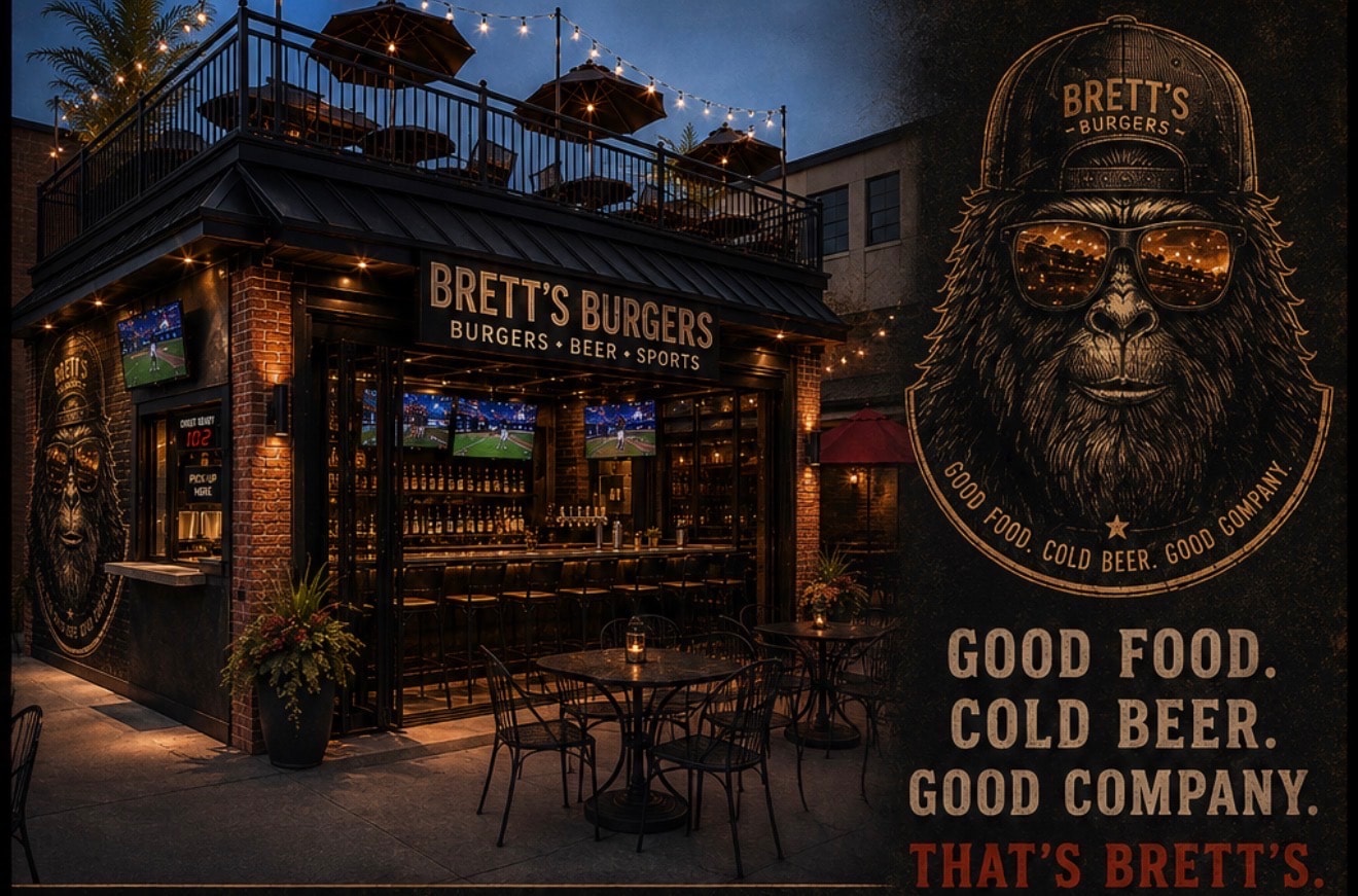 Brett’s Burgers restaurant exterior in Englewood
